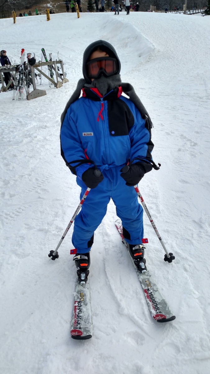 Logan skiing