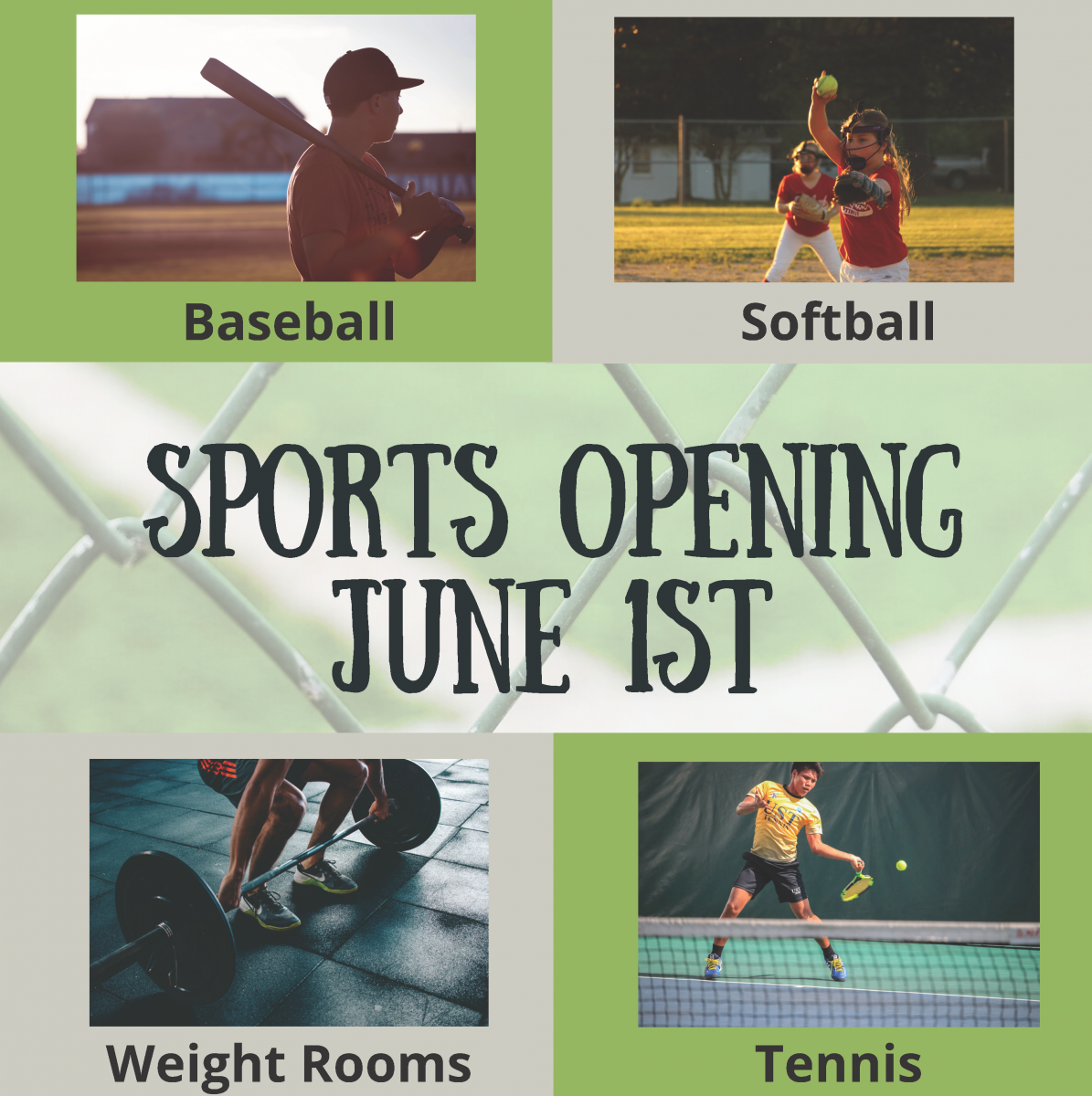 sports resuming June 1