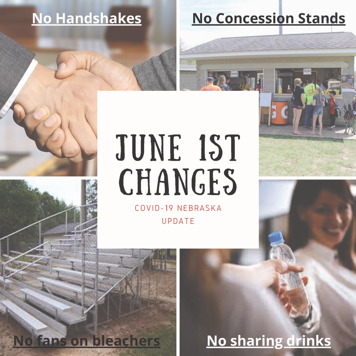 changes for activities resuming June 1