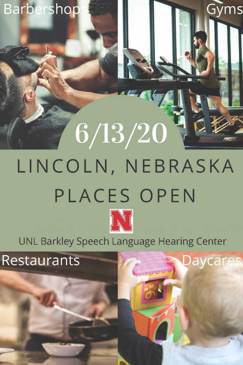 Lincoln, Nebraska, places that are open as of June 13