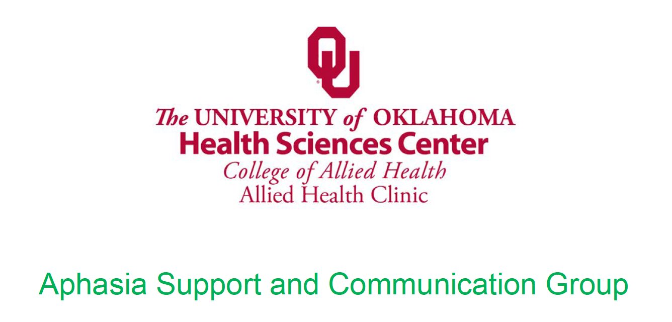 University of Oklahoma aphasia support and communication group