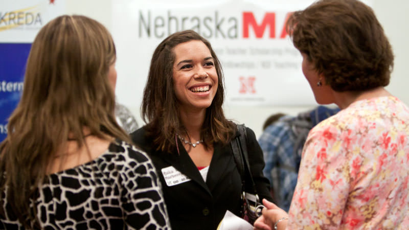 Nebraska Student at Career Fair