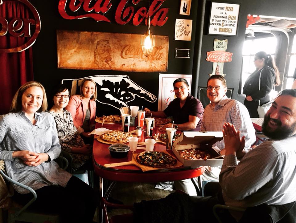 NICPP Training Directors lunching together at the Flippin' Sweet in Kearney, NE