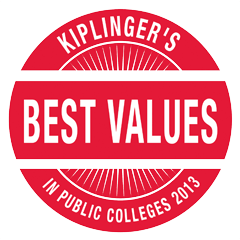 Kiplinger's - Best Value's in Public Colleges 2014 seal