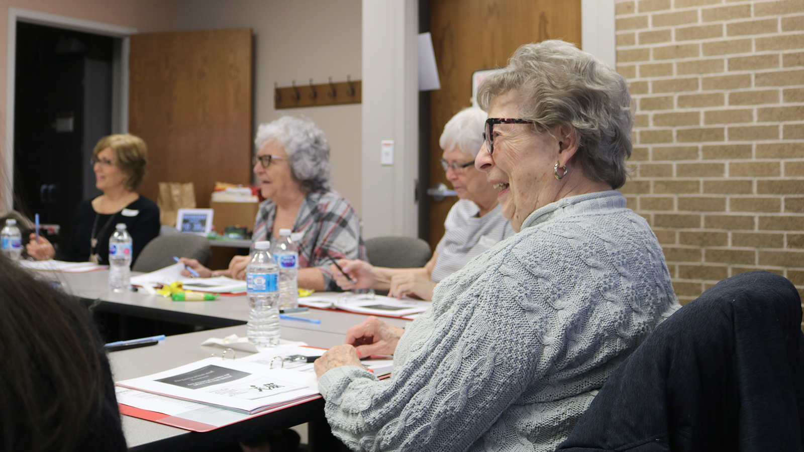 Participants share a laugh at the UNL-Tabitha Memory Workshop in February 2020.