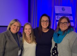 Dr. Susan Swearer, Linnea Swanson, Maya Enista Smith, and Kelley Wick following Maya’s presentation, “Cultivating Kindness to Support Mental Health.”