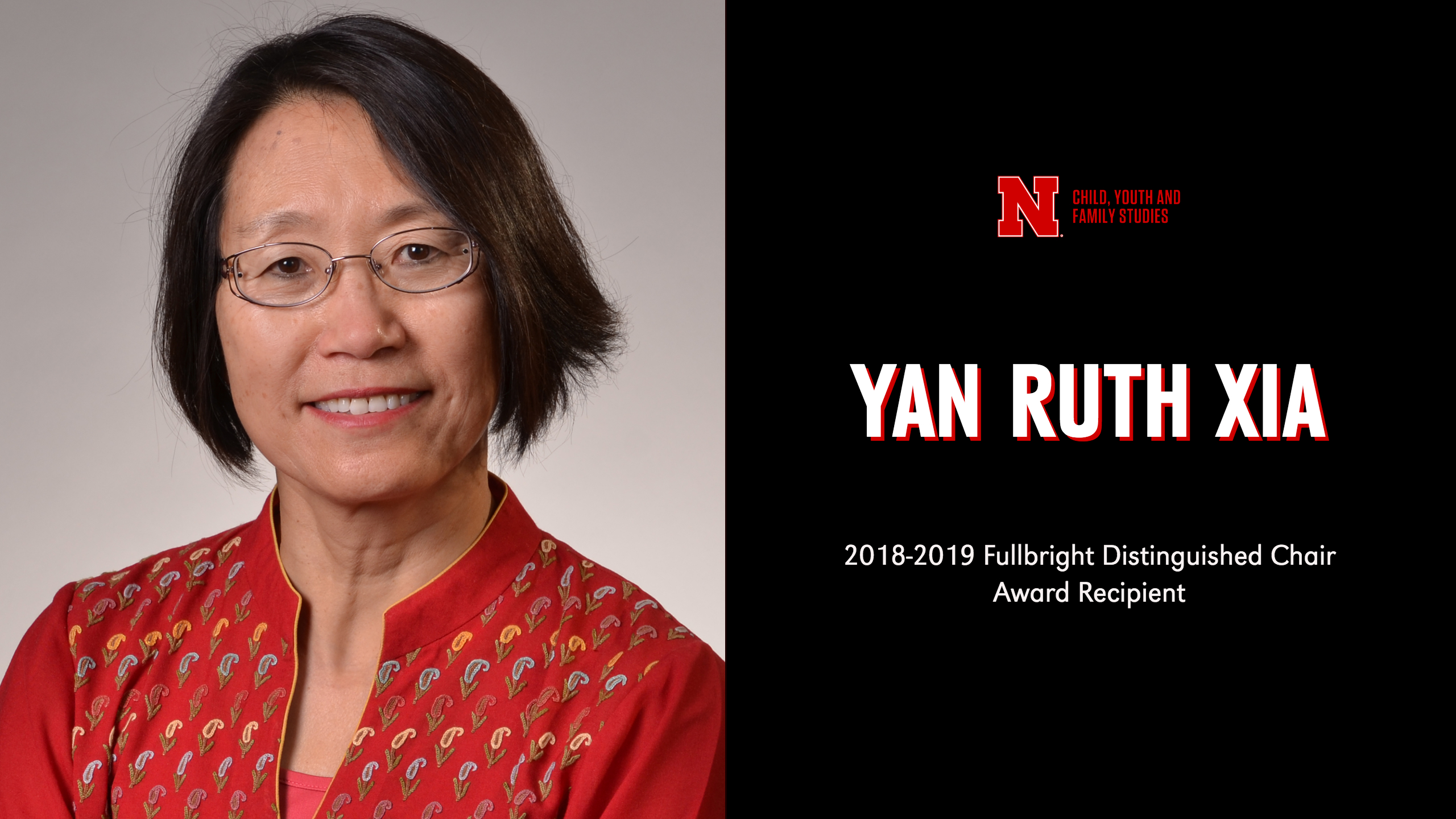 CYAF's Yan Xia receives prestigious Fulbright Distinguished Chair Award