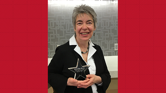 Michelle Maas, CEHS Staff Star Award recipient.