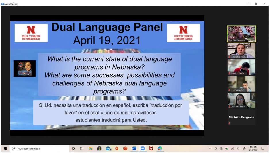 Dual Language Panel