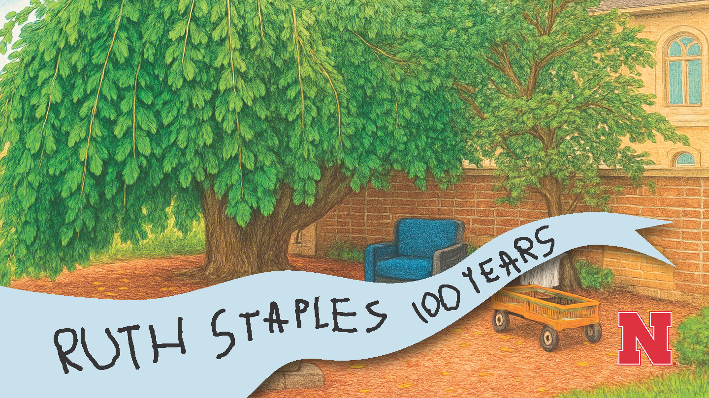 Ruth Staples 100 years banner