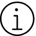 Black info icon