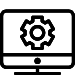 Black computer icon
