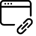 Black screen with link icon