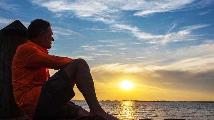 photo of people enjoying sunset