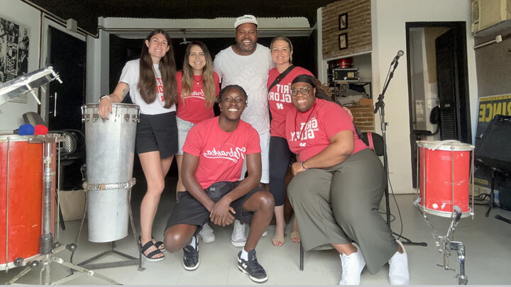 Julius Owusu Afriyie in Salvador de Bahia, Brazil with four other CEHS