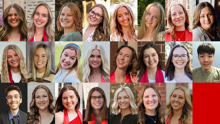 portrait images of 23 CEHS students named Chancellor's Scholars 