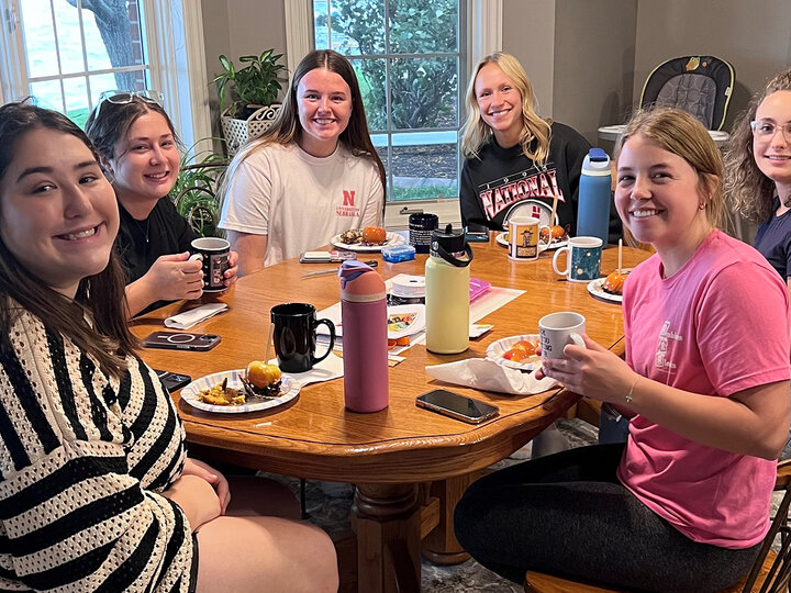 AAFCS members enjoy Halloween treats at a meeting