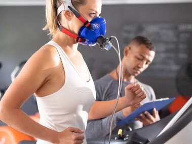 Fitness research stock image
