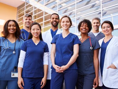 Healthcare professionals stock image