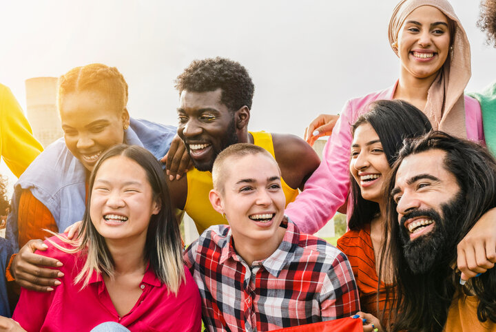 Group of smiling people.