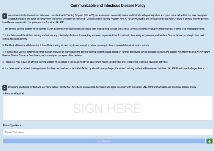 Communicable and Infectious Disease Policy