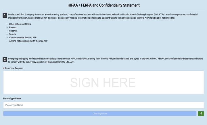 HIPAA/FERPA and Confidentiality Statement